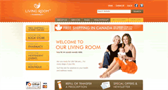 Desktop Screenshot of livingroompharmacy.ca