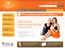 Tablet Screenshot of livingroompharmacy.ca